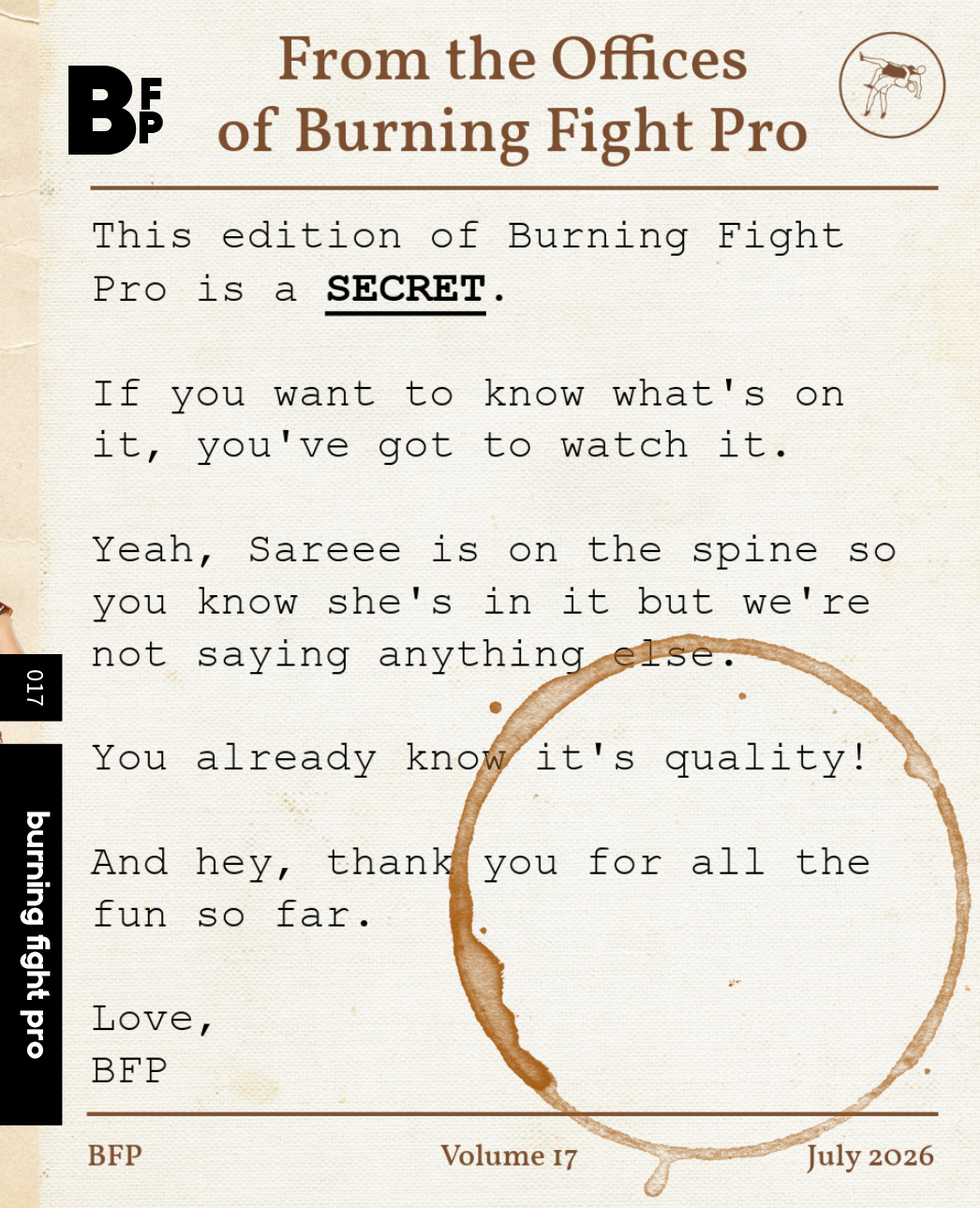 BFP 017: SECRET